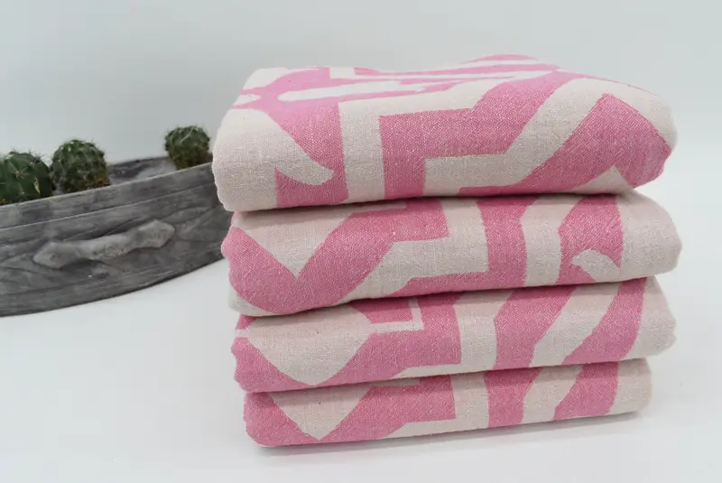 Embroidered Towel, 68x36 Cotton Tulip Patterned Towel, Turkish hand towel, House Warming Gift, Halloween Bachelorette Party Favors, Peshtemal Towel - 8