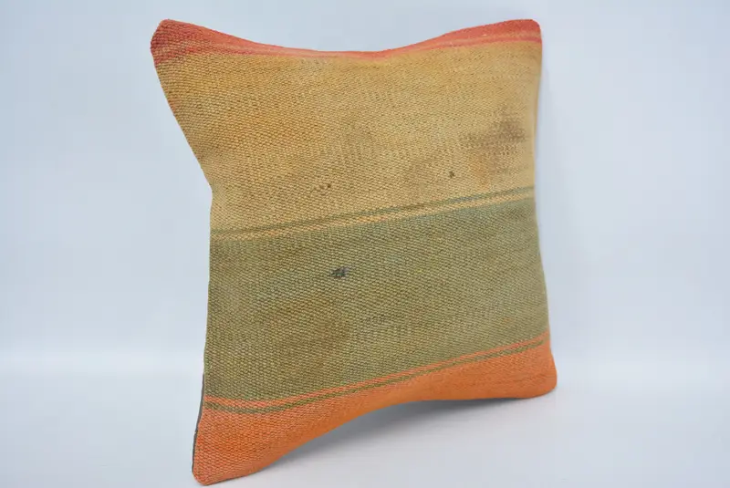 Decorative Bolster Pillow Sham, 12x12 Beige Pillow Case, Traditional Cushion, Boho Pillow, Pillow Case, Home Decor Pillow, Antique Pillows - 3