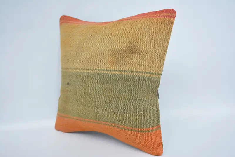 Decorative Bolster Pillow Sham, 12x12 Beige Pillow Case, Traditional Cushion, Boho Pillow, Pillow Case, Home Decor Pillow, Antique Pillows - 4