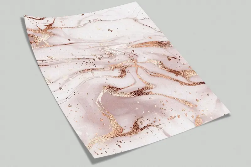Modern Wall Print, Golden Marble Wall Print, Modern Wall Paper, Bright Wall Paper, Paper Wall Art, Modern Marble Wallpaper, - 8