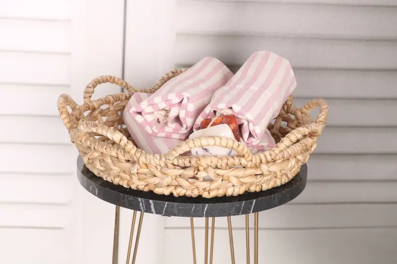 Regalo personalizado, toalla turca con monograma, toalla de regalo, favores de bodas, toalla a rayas de algodón 40x24, toalla de mano monogramada, regalos de boda personalizados - 4