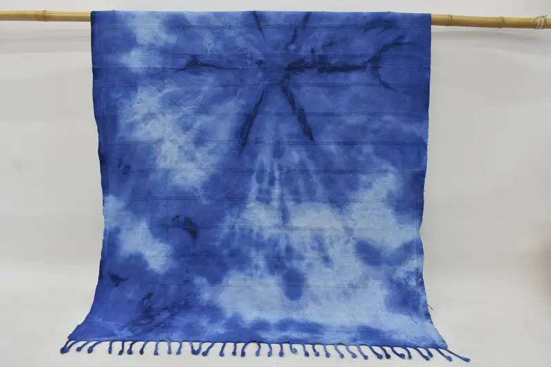 64x38 Cotton Striped Tie Dye Towel, Pool Towels, Bachelorette Party Favors, Quick-Dry Beach Towel, Personalized Bridesmaid Gift, House Warming Gift - 1