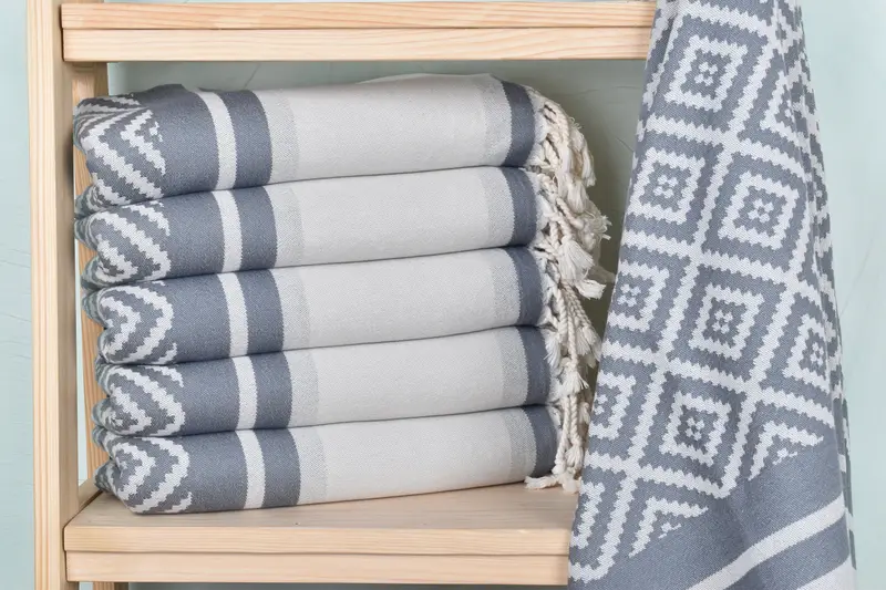Luxury Turkish peshtemal beach towel, Travel towel, Wedding For Favor, Handmade Gift, Best Beach Towel, Gym Towel, 70x36 Cotton Sun Design Towel - 3