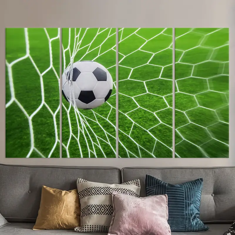 Soccer Wall Art, Football Wall Decor, Boy Room Wall Art, Man Cave Decor, Football Canvas, Canvas Wall Art, Large Wall Art, Sports Wall Art, - 2