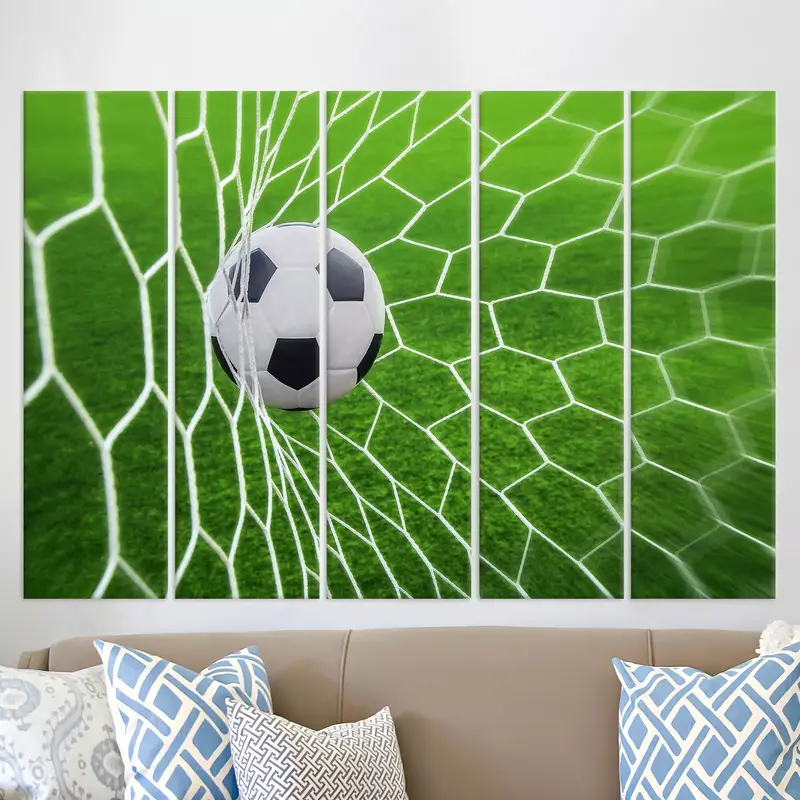 Soccer Wall Art, Football Wall Decor, Boy Room Wall Art, Man Cave Decor, Football Canvas, Canvas Wall Art, Large Wall Art, Sports Wall Art, - 4