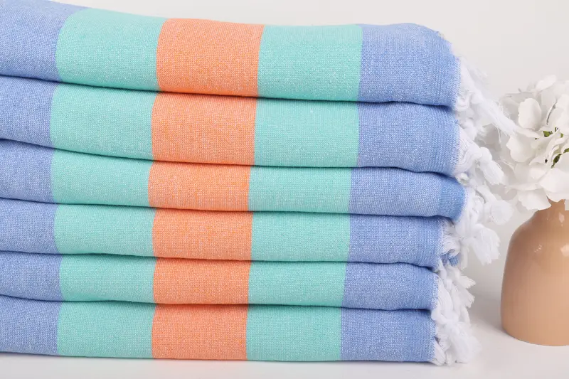 Gym Towel, Halloween Gifts, Large Turkish Towel, Bridal Shower Favors, 64x36 Cotton Striped Terry Towel, Girls Weekend Favors, Beach Towel Bulk - 3
