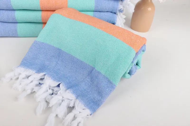 Gym Towel, Halloween Gifts, Large Turkish Towel, Bridal Shower Favors, 64x36 Cotton Striped Terry Towel, Girls Weekend Favors, Beach Towel Bulk - 4