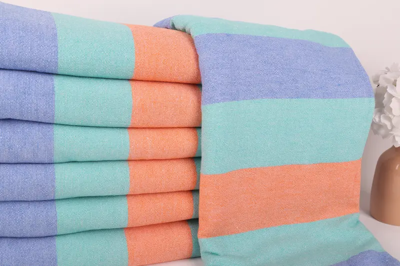 Gym Towel, Halloween Gifts, Large Turkish Towel, Bridal Shower Favors, 64x36 Cotton Striped Terry Towel, Girls Weekend Favors, Beach Towel Bulk - 2