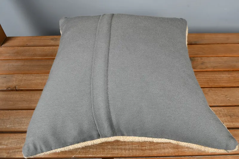 Vintage Pillow, 16x16 Beige Cushion Case, Boho Pillow Sham Cover, Decorative Cushion Cover, Pillow for Couch, Pillow Sham, Colorful Cushion Cover - 5