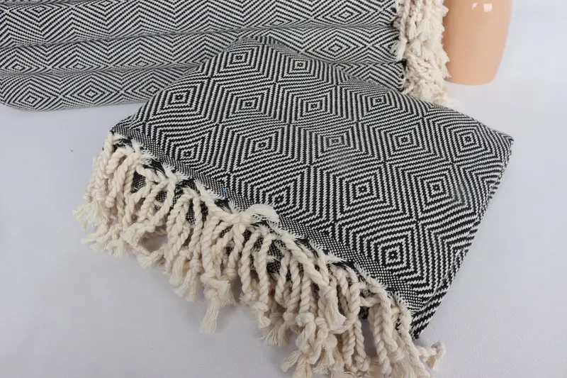 Personalized Gifts, Personalized Towel, Hammam Towel USA, Wedding Gift Ideas, Summer Towel, 74x40 Cotton Diamond Towel, Bridal Shower Gift - 5