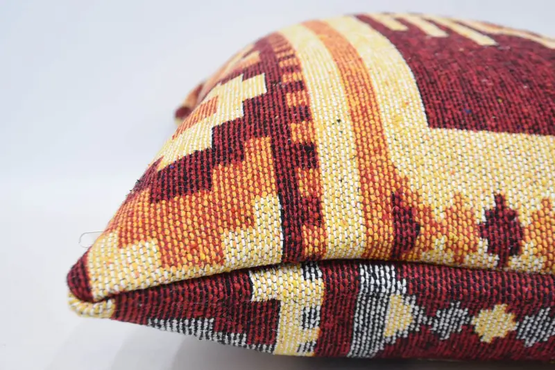 Vintage Kilim Throw Pillow, Sustainable Pillow Case, 20x28 Red Pillow Cover, Pillow Case, Cozy Throw Cushion Cover, Gift Pillow, Pillow for Sofa - 5