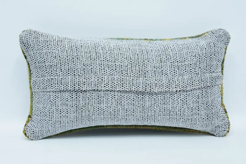 Toss Cushion Cover, Cushion Case, Accent Throw Cushion Cover, Kilim Cushion Sham, Kilim Pillow, 8x16 Blue Pillow, Interior Designer Pillow - 6