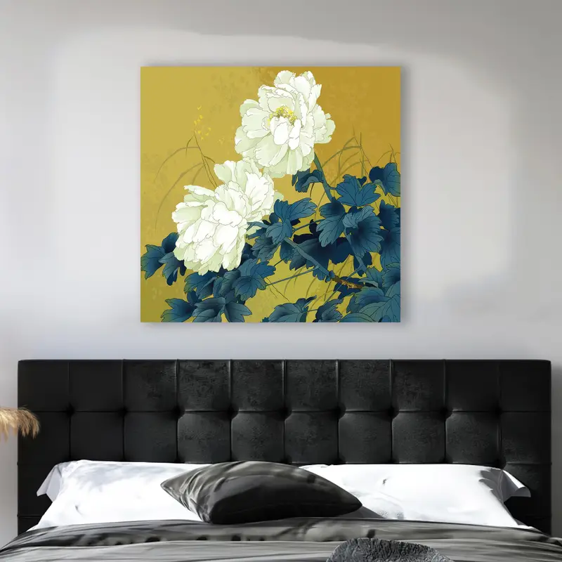 Zarif Baskılı Cam: Modern Soyut Çiçek Tasarımı