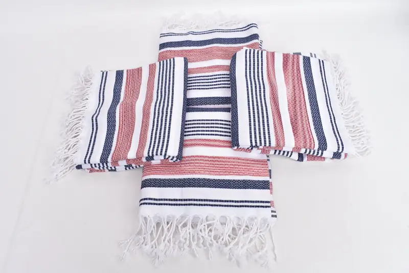 House Warming Gift, Bridesmaid Gift, Large Turkish Towel, Decorative Towel, Gym Towel, Thin towel, 70x36 Cotton Striped Towel, Friends Beach Towel - 6