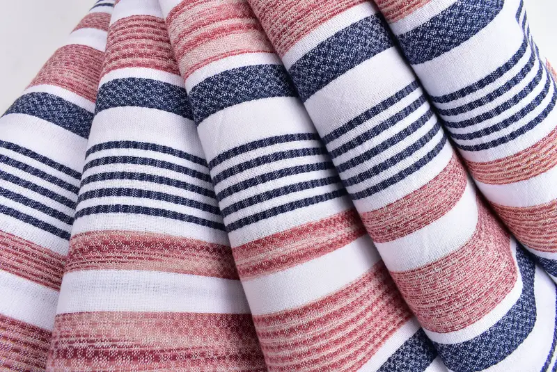 House Warming Gift, Bridesmaid Gift, Large Turkish Towel, Decorative Towel, Gym Towel, Thin towel, 70x36 Cotton Striped Towel, Friends Beach Towel - 5