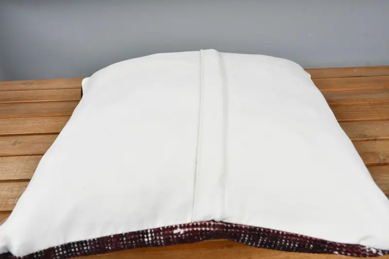 Handwoven Pillow Case, Turkish Pillow, Antique Pillows, Pillow Sham, 14x14 Black Cushion Case, Knitted Pillow Cover, Boho Pillow Sham Cover - 5