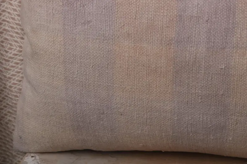 Handmade Kilim Cushion, 12x36 Beige Cushion Case, Bench Cushion Case, Pillow for Sofa, Boho Pillow Sham Cover, Pillow Sham, Ikat Pillow - 3