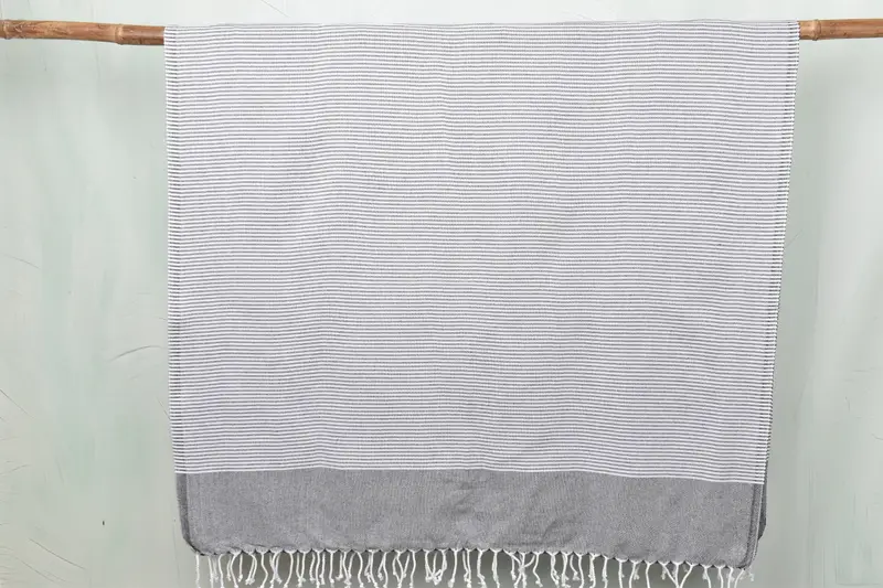 Geschenk für Braut, türkisches Handtuch Handtuch, Hochzeitsgeschenk, Monogram Beach Handtuch, Bachelorette-Handtuch, Schnelltuchtuch, 70x40 Baumwollstreifentuch - 8