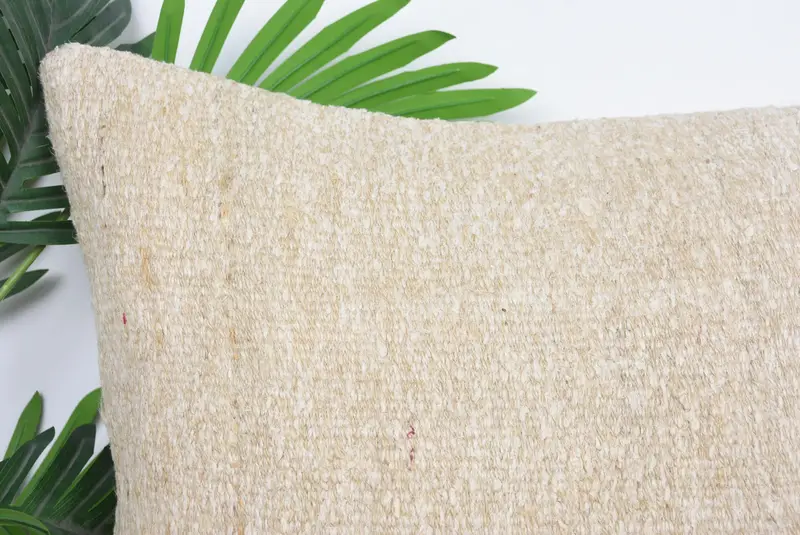 Boho Pillow Sham Cover, Boho Pillow, Southwestern Cushion Case, Aesthetic Cushion, Pillow, 20x20 Beige Pillow Sham, Kilim Cushion Sham - 2