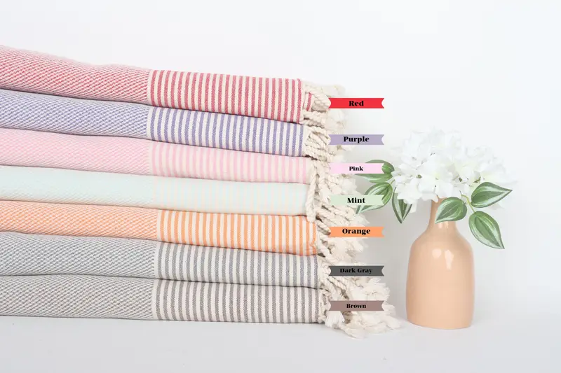 Beach Towel Personalized, Bridesmaid Favors, Organic Turkish towel, Bachelorette Party Gifts Bridesmaids, Best Beach Towel, Personalized Towel Gift - 1
