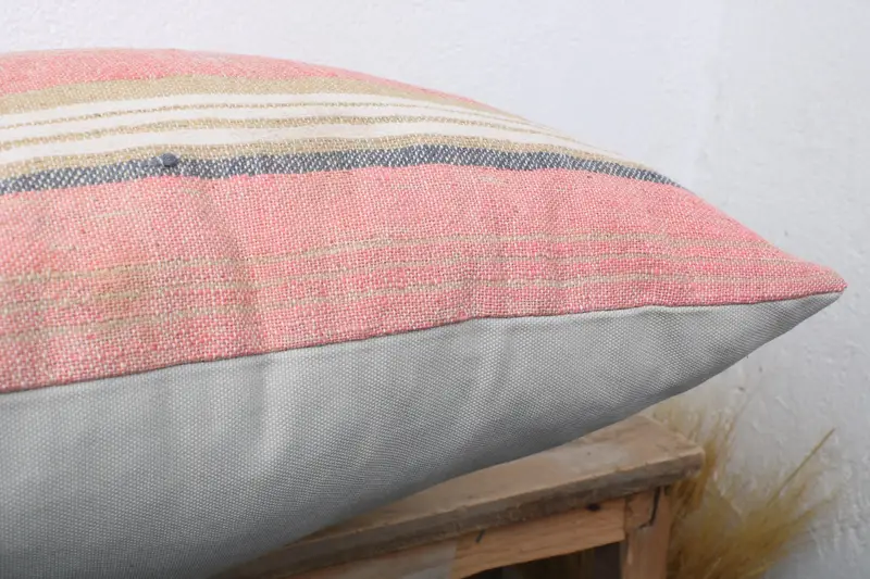 Traditional Cushion Cover, 20x20 Red Cushion Case, Shabby Chic Cushion, Pillow for Couch, Boho Pillow, Pillow Sham, Vintage Pillow - 6