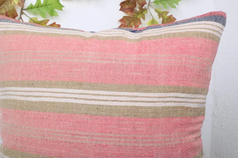 Traditional Cushion Cover, 20x20 Red Cushion Case, Shabby Chic Cushion, Pillow for Couch, Boho Pillow, Pillow Sham, Vintage Pillow - 5