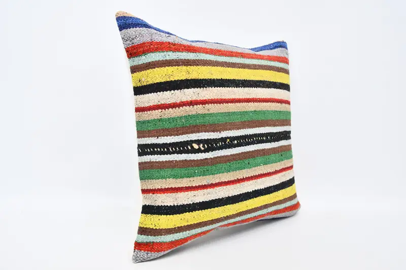 20x20 Yellow Pillow Case, Pastel Pillow Case, Turkish Pillow, Pillow Cover, Southwestern Cushion Case, Pillow for Sofa, Antique Pillows - 3