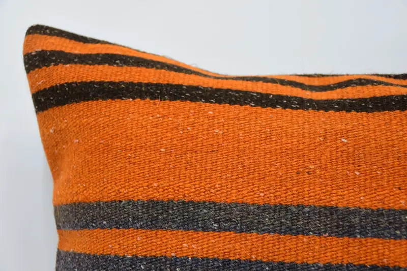 Indoor Cushion Cover, Pattern Throw Pillow, 16x16 Orange Pillow Cover, Pet Cushion Case, Kilim Pillow Cover, Turkish Pillow, Cushion, Gift Pillow - 2