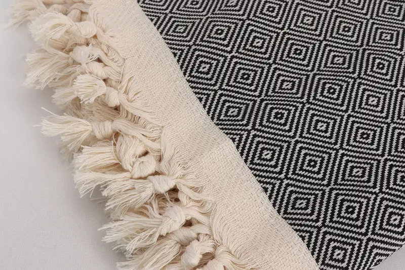 Turkish Towel Blanket, 104x80 Cotton Diamond Towel, Boyfriend Gift, Extra Large Tablecloth, Custom Blanket, Custom Wedding Gifts, Decorative Blanket - 7