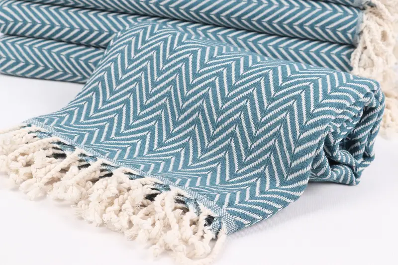Cotton towel, Unique Turkish towel with custom embroidery USA, Bath towel, Bachelorette Party Gifts, 70x40 Cotton Zig zag Towel, Maid Of Honor Gift - 4