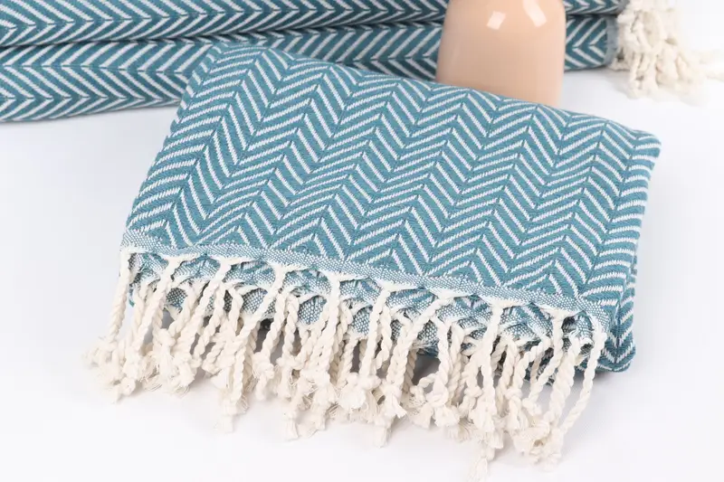 Cotton towel, Unique Turkish towel with custom embroidery USA, Bath towel, Bachelorette Party Gifts, 70x40 Cotton Zig zag Towel, Maid Of Honor Gift - 5