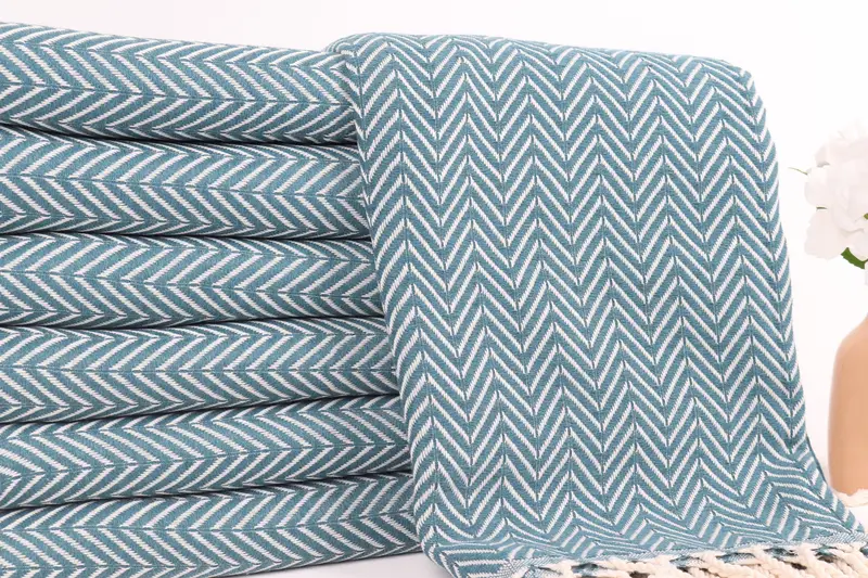 Cotton towel, Unique Turkish towel with custom embroidery USA, Bath towel, Bachelorette Party Gifts, 70x40 Cotton Zig zag Towel, Maid Of Honor Gift - 2