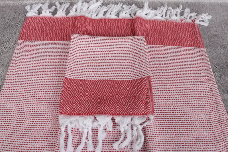 40x18 Cotton Diamond Towel, Turkish Tea Towel, Xmas Gifts, Bridesmaid Gifts, Bridal Shower Favors, Personalized Hand Towel, Bathroom Hand Towel - 4
