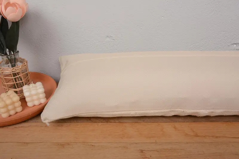 12x36 Beige Pillow Sham, Bolster Pillow Case, Cushion, Aesthetic Pillow Sham, Home Decor Pillow, Ethnical Kilim Rug Pillow, Vintage Pillow - 6