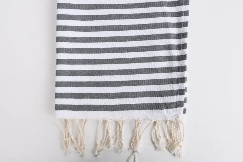 Turkish Towel Monogram, Personalized Gift, Monogrammed Hand Towel, Gift For Best Friend, Personalized Dish Towel, 40x18 Cotton Striped Towel - 3