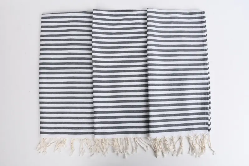 Turkish Towel Monogram, Personalized Gift, Monogrammed Hand Towel, Gift For Best Friend, Personalized Dish Towel, 40x18 Cotton Striped Towel - 7