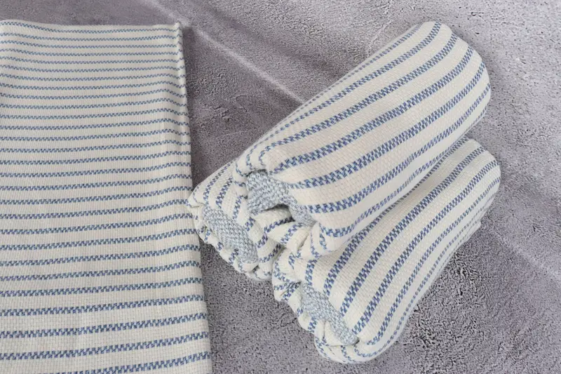 76x40 Cotton Striped Towel, Christmas Favors, Custom Beach Towel, Absorbent Turkish peshtemal towel for beach use, Bachelor Gifts, Handmade Gift - 8