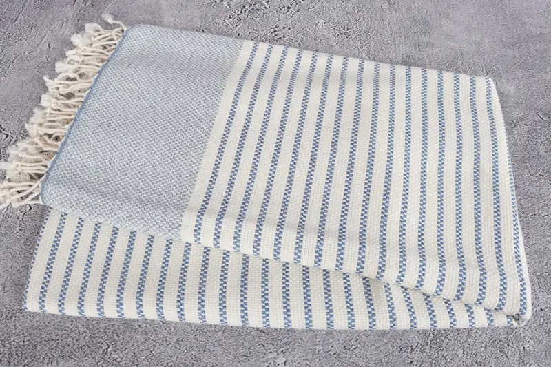 76x40 Cotton Striped Towel, Christmas Favors, Custom Beach Towel, Absorbent Turkish peshtemal towel for beach use, Bachelor Gifts, Handmade Gift - 6