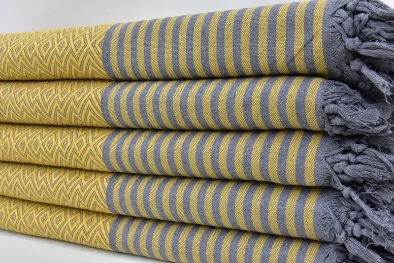 104x80 Cotton Diamond Towel, Girl Trip Party Favor, Housewarming Gift, Engagement Gift, Organic Throw, Boho Throw Blankets, Woven Blanket - 4
