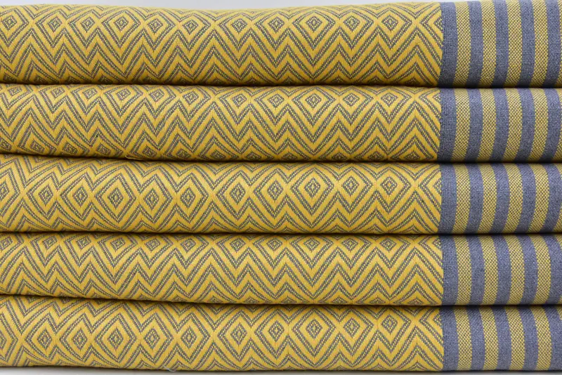 104x80 Cotton Diamond Towel, Girl Trip Party Favor, Housewarming Gift, Engagement Gift, Organic Throw, Boho Throw Blankets, Woven Blanket - 5