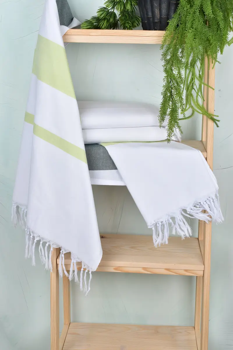 Organic Cotton Towel, Monogram Towels, Turkish towel, Bridesmaid Favors, Beach Towel Bulk, 70x40 Cotton Striped Towel, Peshtemal Towel, Beach towel - 6