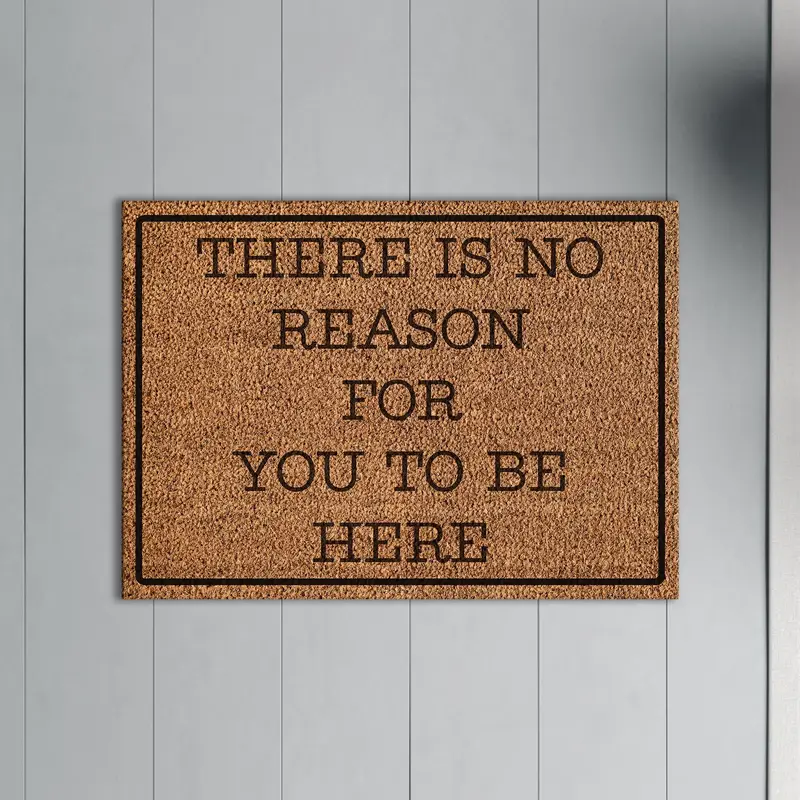 エレガントなパーソナライズされたココプリントラグ - カスタムドアマット