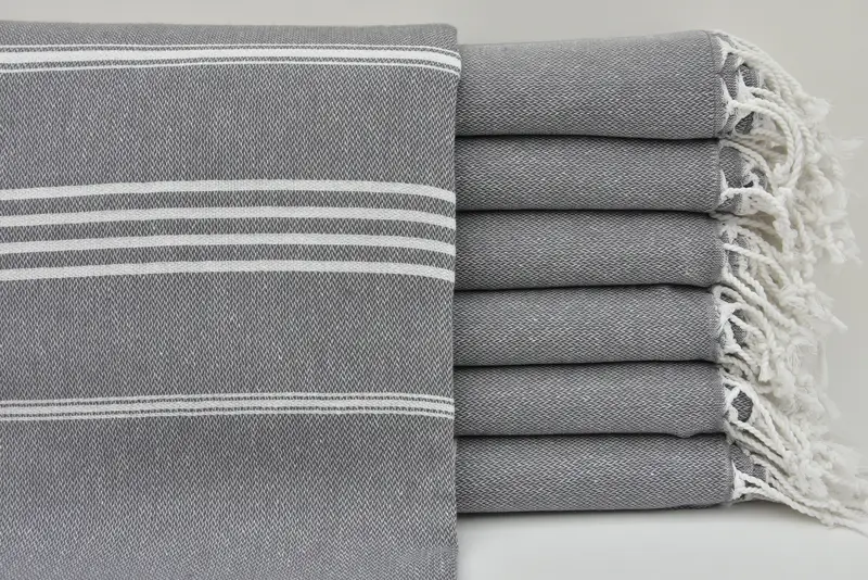 Sand-Resistant Peshtemal, Beach towel, Custom Towel Beach, Turkish bath towel, Custom Wedding Gift, 70x40 Cotton Striped Towel, Customized Towels - 3