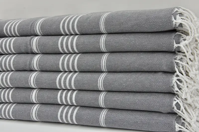 Sand-Resistant Peshtemal, Beach towel, Custom Towel Beach, Turkish bath towel, Custom Wedding Gift, 70x40 Cotton Striped Towel, Customized Towels - 2