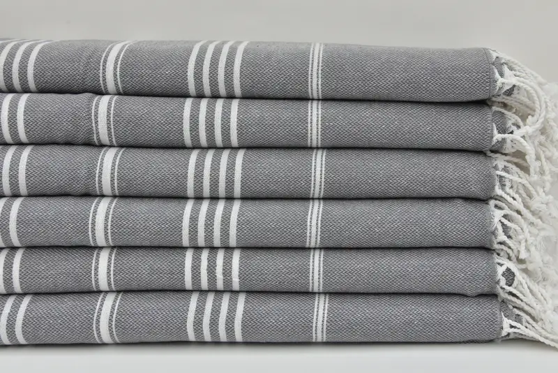 Sand-Resistant Peshtemal, Beach towel, Custom Towel Beach, Turkish bath towel, Custom Wedding Gift, 70x40 Cotton Striped Towel, Customized Towels - 1