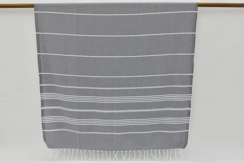 Sand-Resistant Peshtemal, Beach towel, Custom Towel Beach, Turkish bath towel, Custom Wedding Gift, 70x40 Cotton Striped Towel, Customized Towels - 8