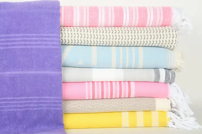 Turkish beach towel, Housewarming Gift, Fouta towel, Bulk Order Towel, House Warming Gift, Bachelorette Party Gifts, 70x40 Cotton Set of 8 Towel - 1