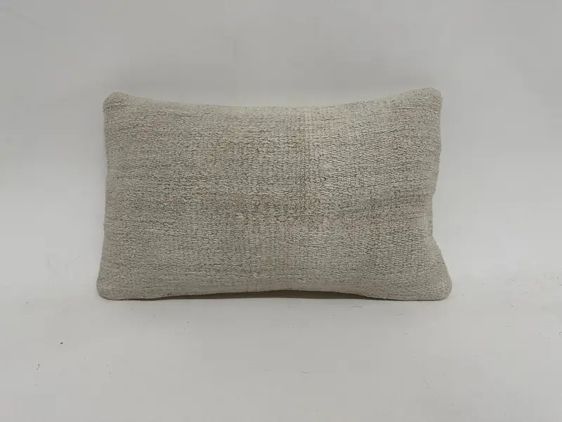 12x20 White Pillow, Kilim Cushion Sham, Boho Throw Cushion, Vintage Pillow, Interior Designer Pillow, Cushion, Designer Throw Pillow - 1