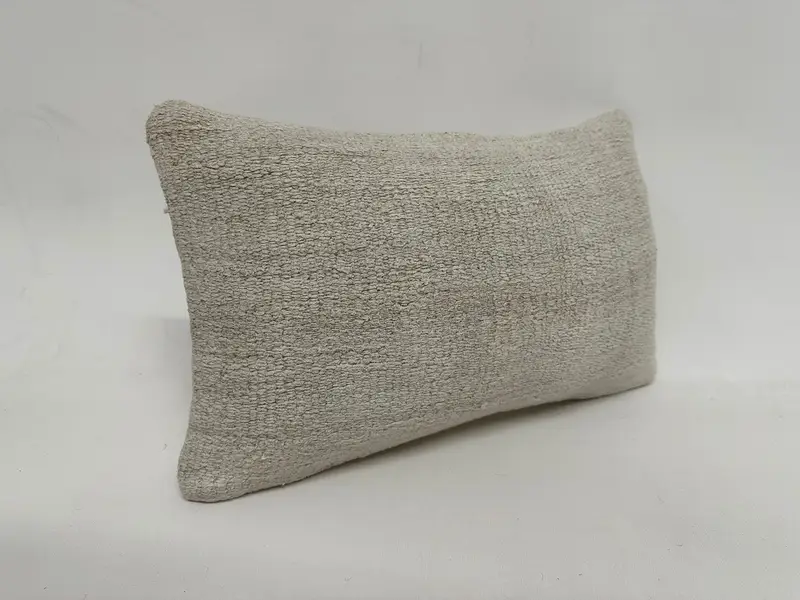 12x20 White Pillow, Kilim Cushion Sham, Boho Throw Cushion, Vintage Pillow, Interior Designer Pillow, Cushion, Designer Throw Pillow - 3