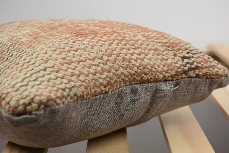 12x12 Beige Pillow Case, Pillow for Couch, Vintage Kilim Throw Pillow, Home Decor Pillow, Cushion Cover, Indoor Pillow Cover - 5
